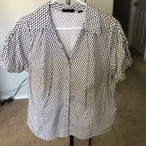 Avenue button sleeve blouse